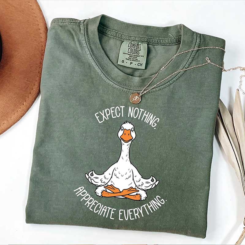 Yoga Expect Nothing Appreciate Everything T-Shirt