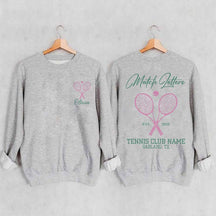 Personalized Tennis Club Coach Sweatshirt