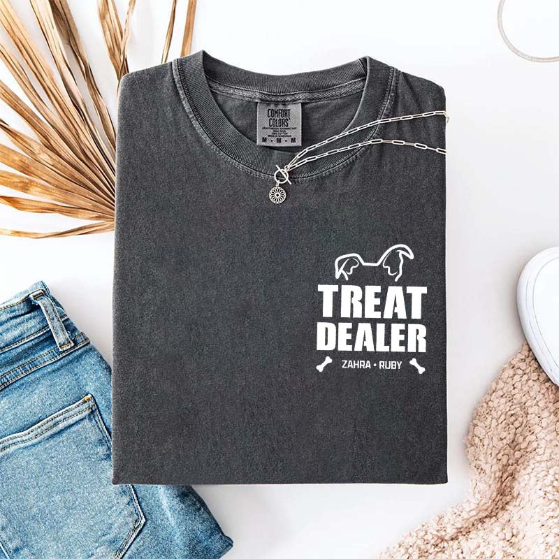 Custom Dog Dad Pet Name T-Shirt