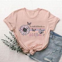 Sunflower with Butterflies T-Shirt