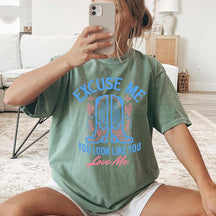 Retro Cowgirl Country Music T-Shirt