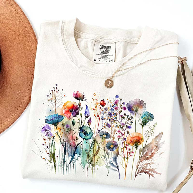 Comfort Colors Boho Cottagecore Botanical T-Shirt