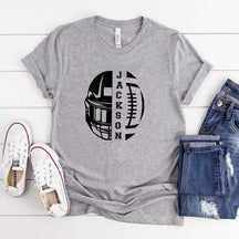 Personalized Football Mom T-Shirt