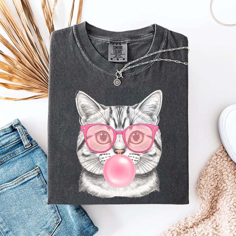 Bubble Gum Kitten Vintage Style T-Shirt