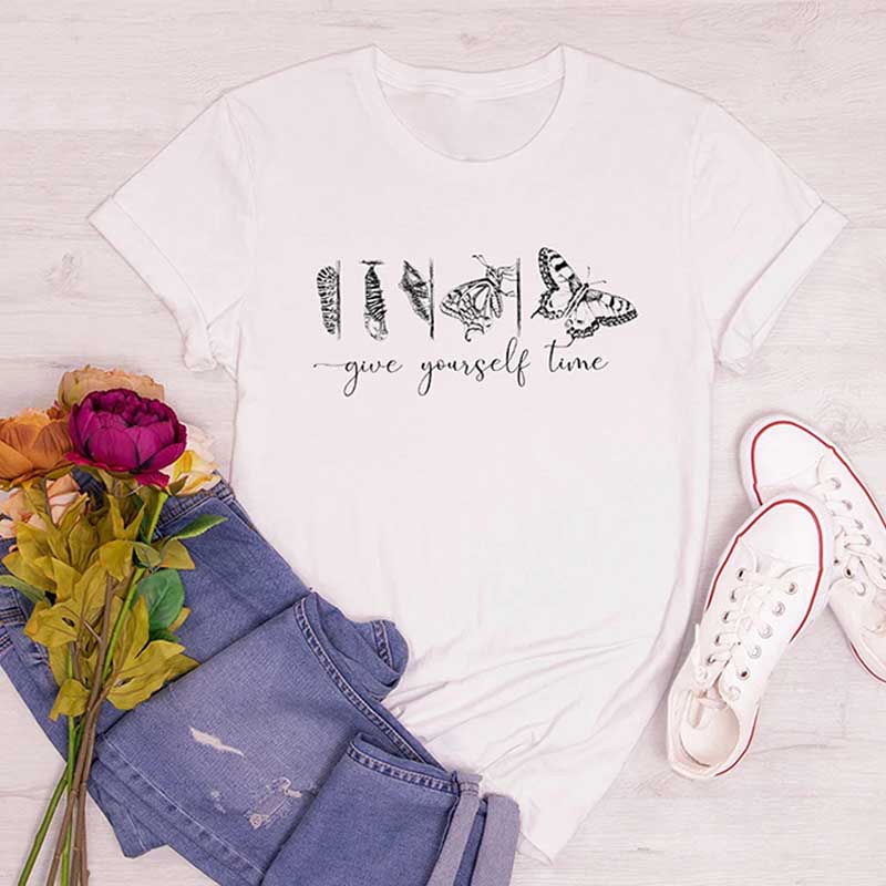Give Youself Time Butterfly T-Shirt