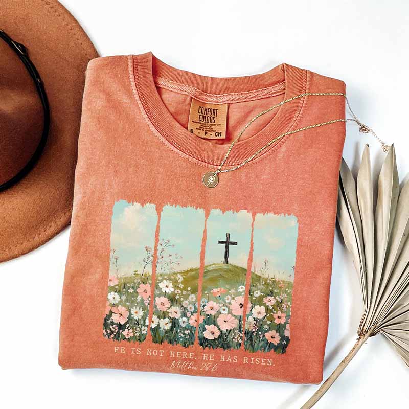 Retro Floral Cozy Religious T-Shirt