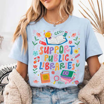 Support Public Libraries Books T-Shirt