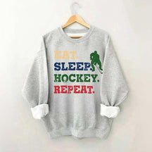 Eat Sleep Hockey Repeat Sweatshirt