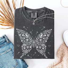 Floral Butterfly Dandelion Wildflower T-Shirt