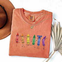 Funny Teacher Life Happy Doodle Back To School T-Shirt