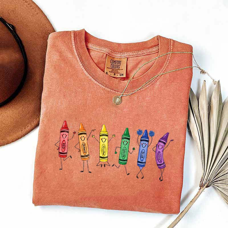 Funny Teacher Life Happy Doodle Back To School T-Shirt