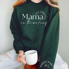 Personalized Infertility IVF Strong Mama Sweatshirt