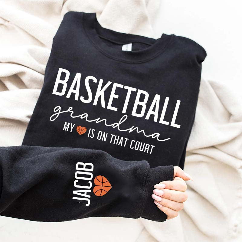 Personalized Nana Basketball Grandma Sweatshirt