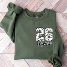 Custom Volleyball Number Sweatshirt