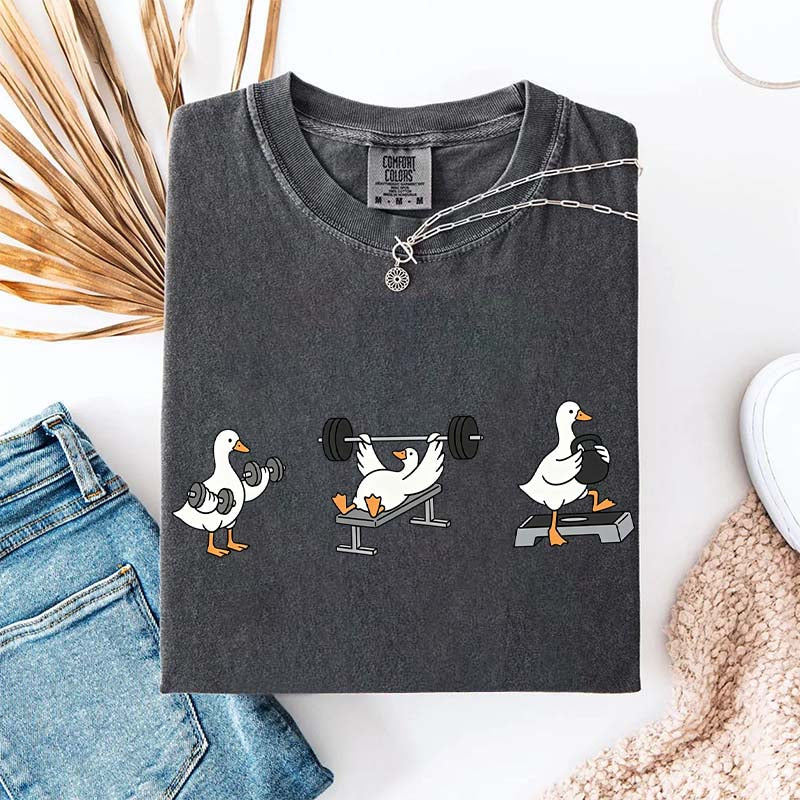 Funny Workout Weightlifting Goose Bumps T-Shirt