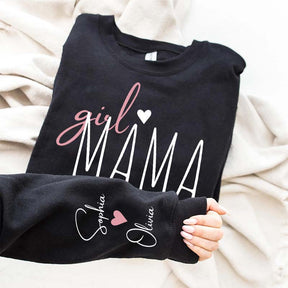 Personalized Girl Mama Sweatshirt