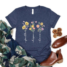 Faith Hope Love Wildflower T-Shirt