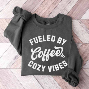 Fueled By Coffee and Cozy Vibes Giftful Fall Sweatshirt