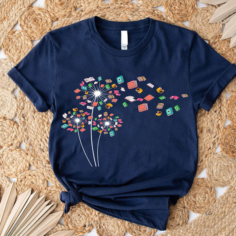 Dandelion Books  Reading Lover T-Shirt