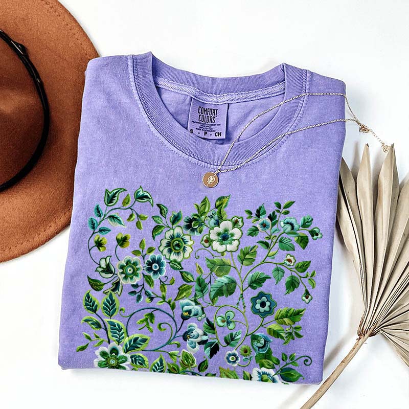 Pressed Flowers Comfort Colors T-Shirt