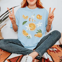 Boho Oranges Citrus Aesthetic T-Shirt