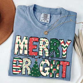 Family Merry & Bright Christmas T-Shirt