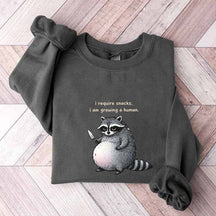 Sarcastic Raccoon Baby Reveal Sweatshirt