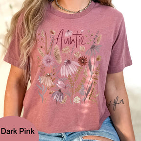 Auntie Boho Pressed Wildflowers T-Shirt