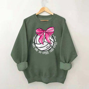 I Will Praise Him In His Courts Volleyball Sweatshirt