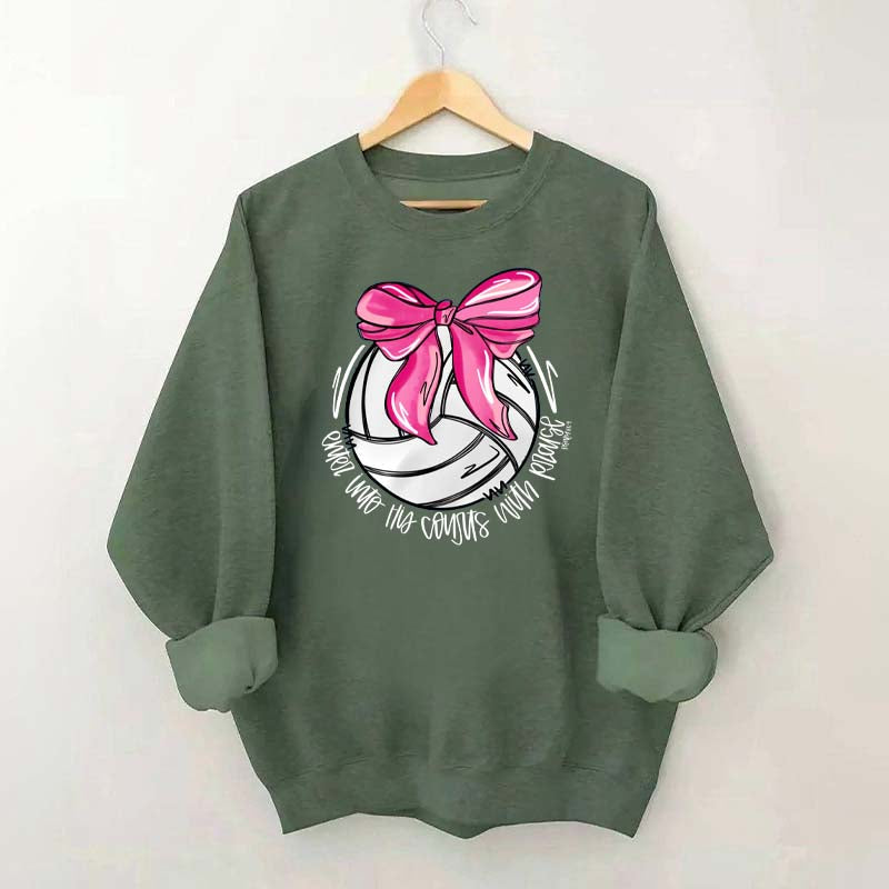 I Will Praise Him In His Courts Volleyball Sweatshirt