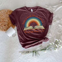 Take a Look it's in a Book Rainbow T-Shirt