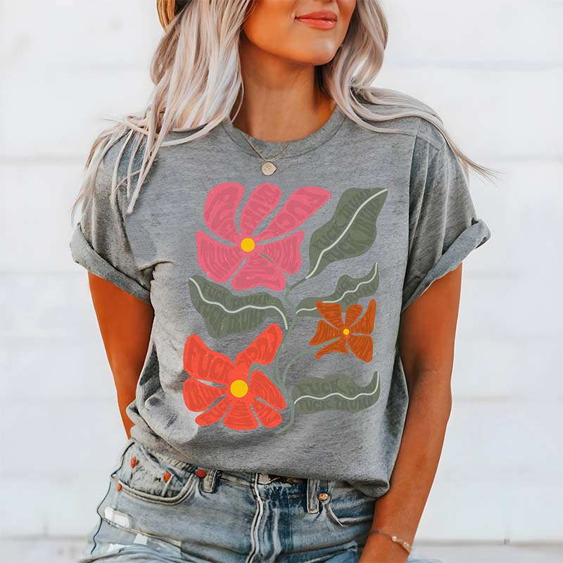 Subtle Protest Design FDT Floral T-Shirt
