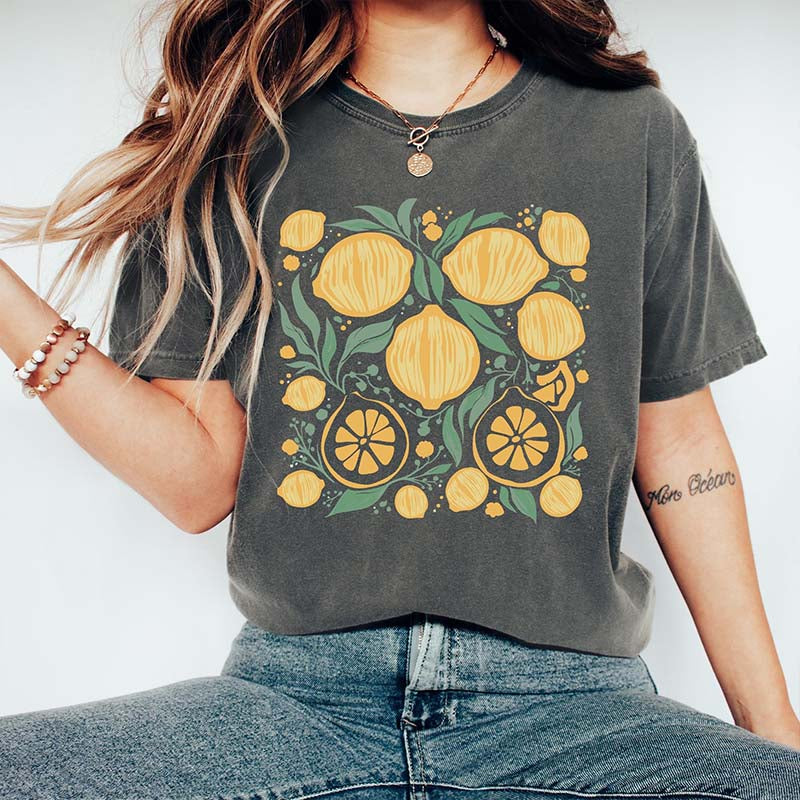 Comfort Colors Lemons FDT Flower T-Shirt