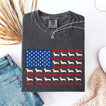Dachshund American Flag T-Shirt