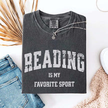 Retro Reading Is My Favorite Sport Cute T-Shirt