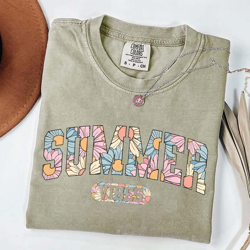 Cute Beach Vacation Summer Vibes T-Shirt