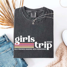 Custom Girls Trip Matching Friends Vacation T-Shirt