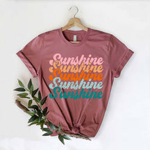 Retro Sunshine Hiking Summer Vacation T-Shirt