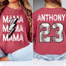 Custom Team Jersey Name & Number T-Shirt