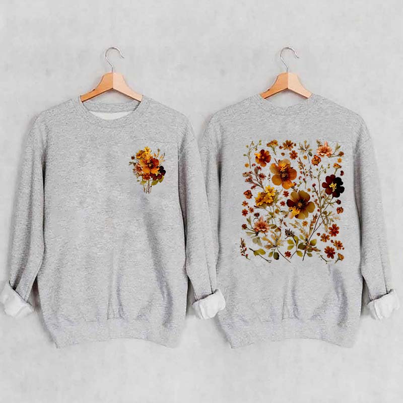 Autumn Cottagecore Autumn Floral Sweatshirt