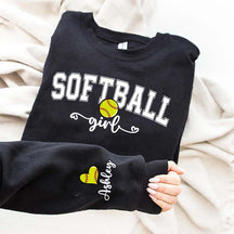 Custom Softball Girl Sweatshirt