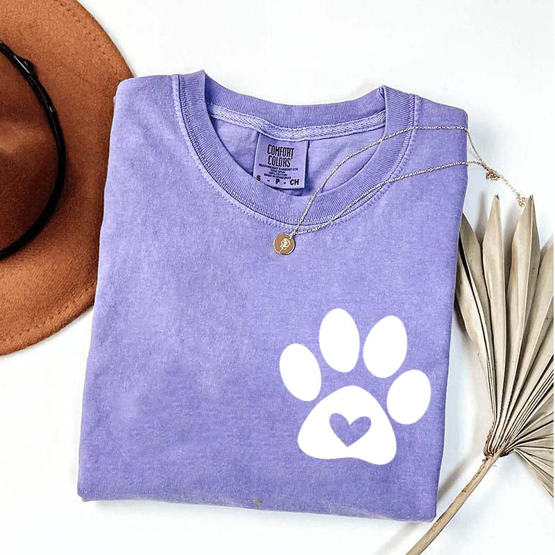 Dog Paw Pocket T-Shirt