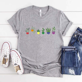 Gender Neutral Cute Rainbow Plant T-Shirt