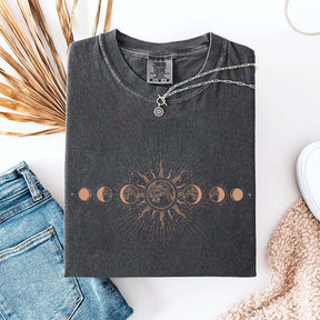 Celestial Comfort Colors Moon T-Shirt