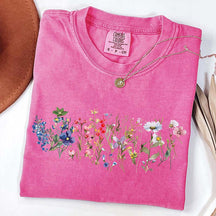 Retro Nature Spring Cottagecore Boho Flower T-Shirt