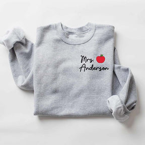 Custom Teacher Last Name Sweatshirt
