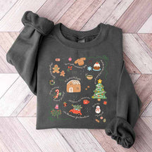 Doodle Christmas Liberal Values Political Protest Sweatshirt