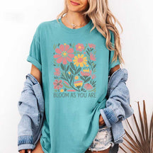 Bloom As You Are Boho Inspirational T-Shirt