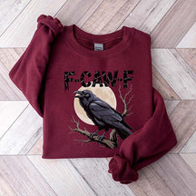 Black Bird Meme Sarcastic F-Caw-F Sweatshirt