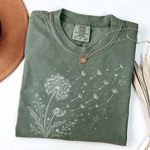 Dandelion Wildflower Comfort Colors T-Shirt